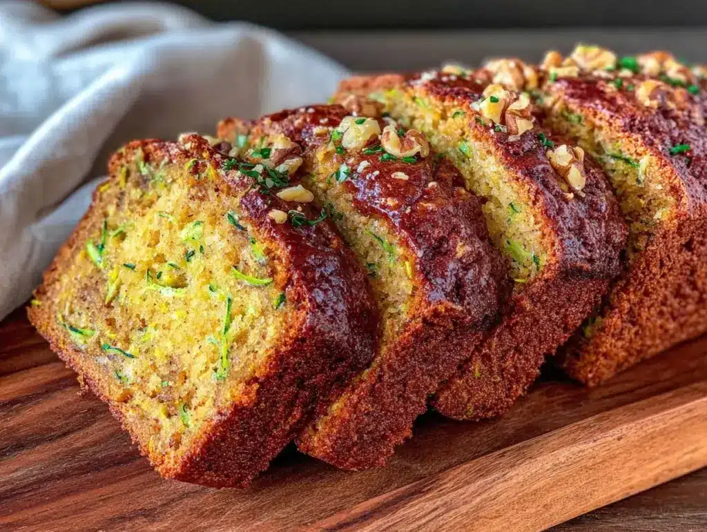 brown butter zucchini bread - featured image