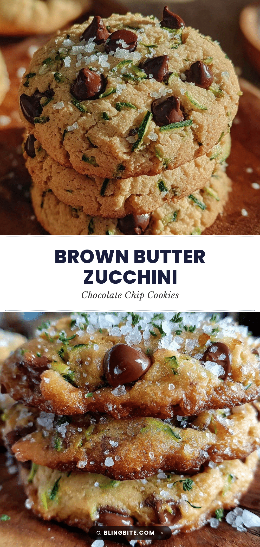 brown butter zucchini chocolate chip cookies recipe