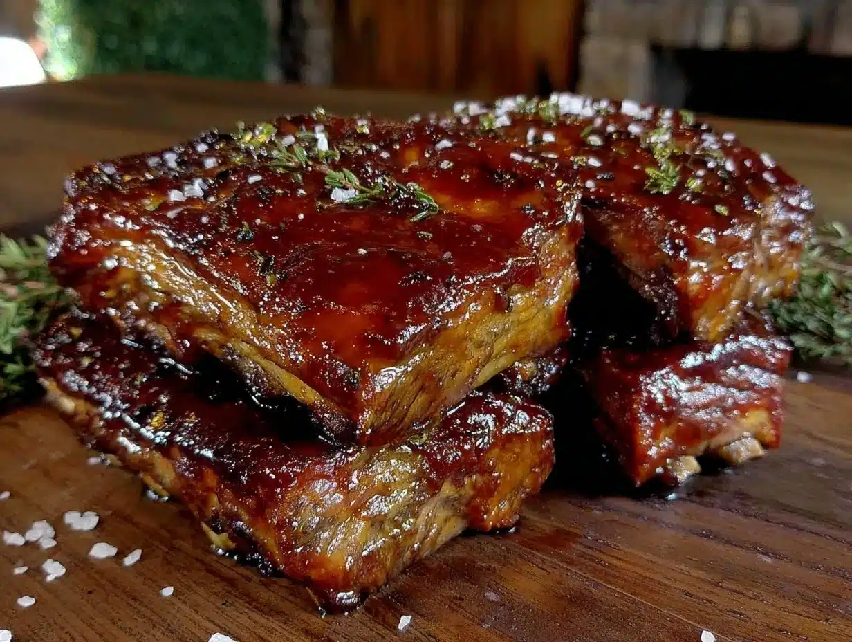 brown sugar bourbon smoked ribs preparation steps