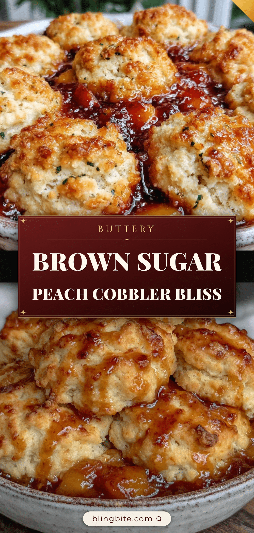 brown sugar peach cobbler recipe
