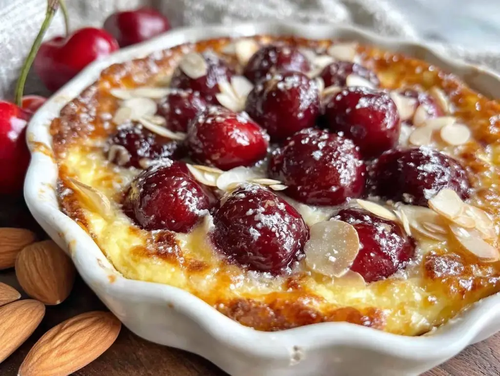 Classic Cherry Almond Clafoutis - featured image