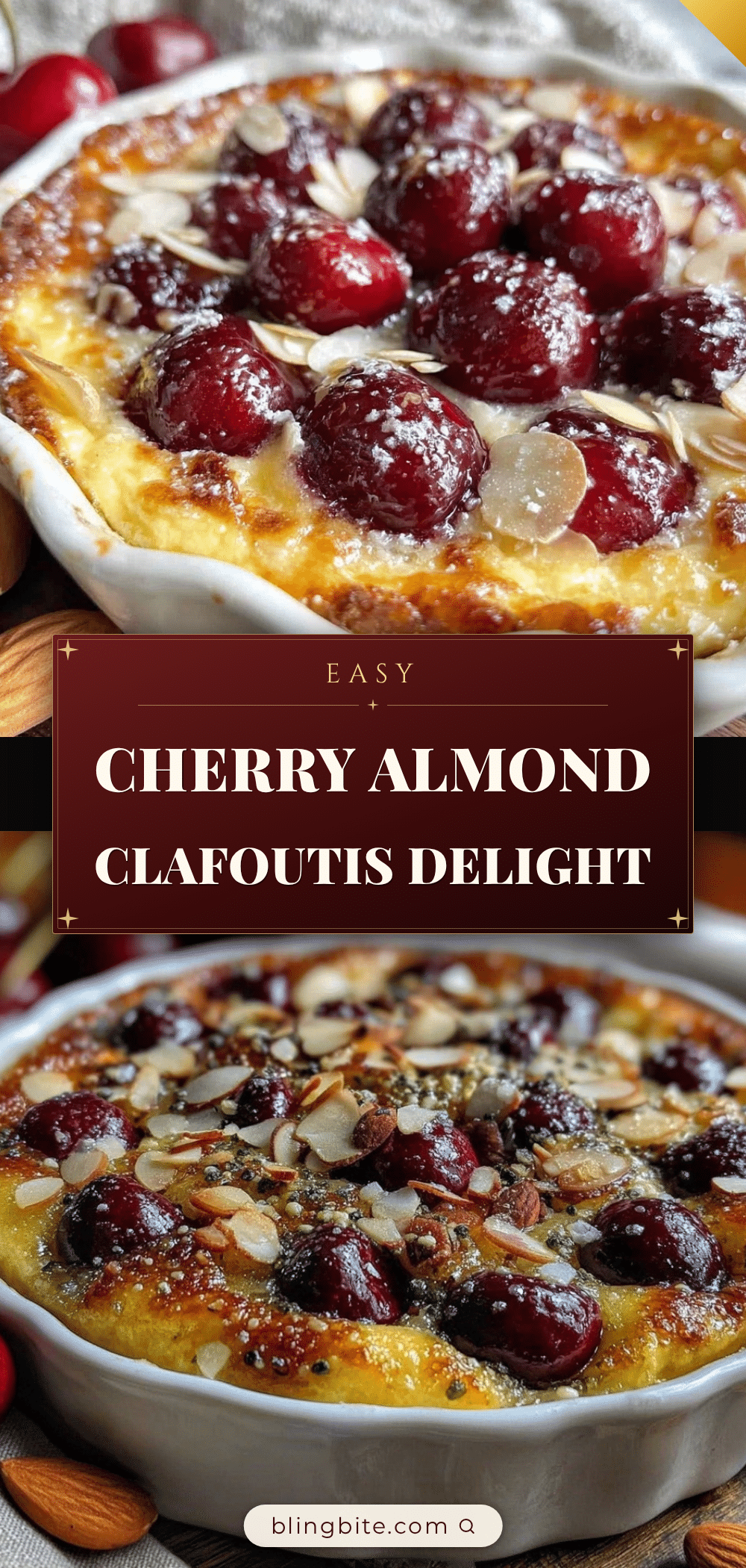 Classic Cherry Almond Clafoutis recipe