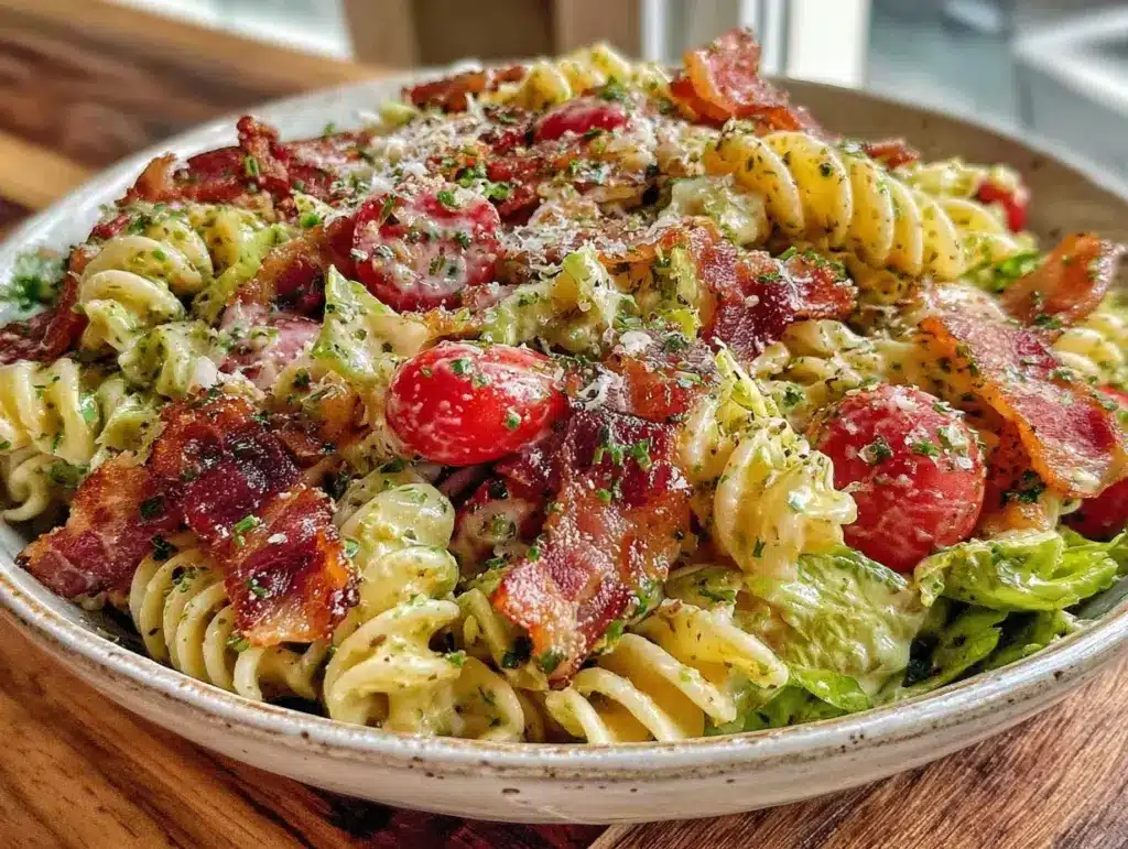 creamy BLT pasta salad - featured image
