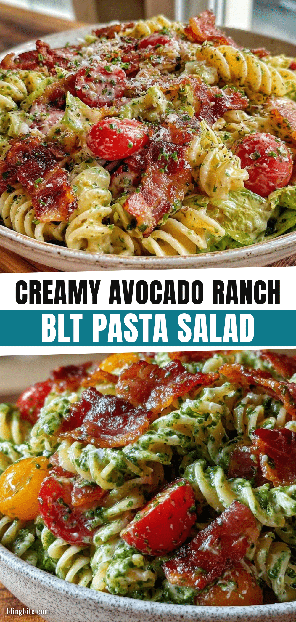 creamy BLT pasta salad recipe
