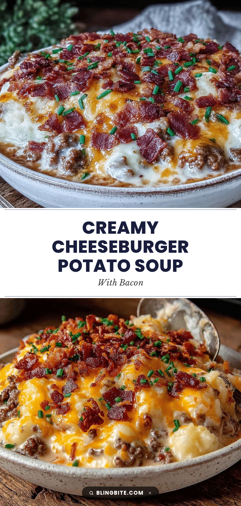creamy cheeseburger potato soup recipe