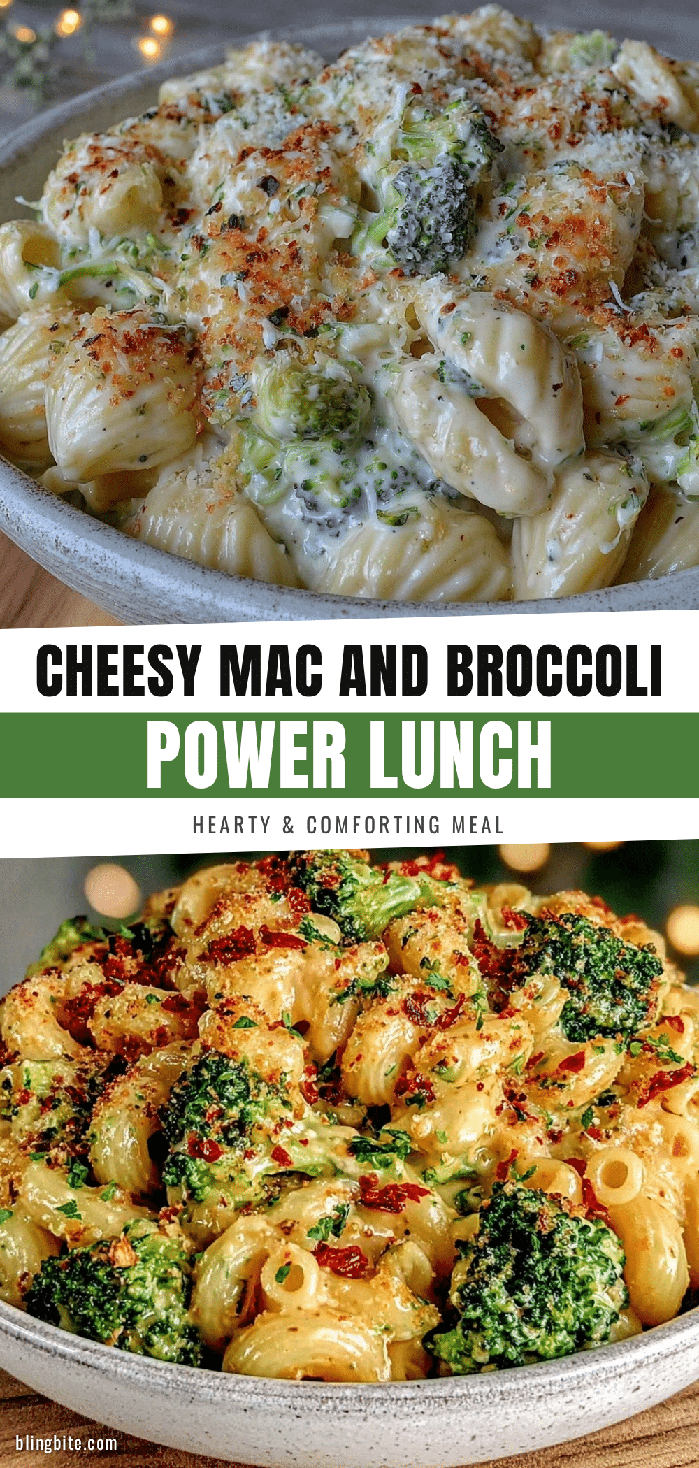 creamy cheesy mac and broccoli recipe