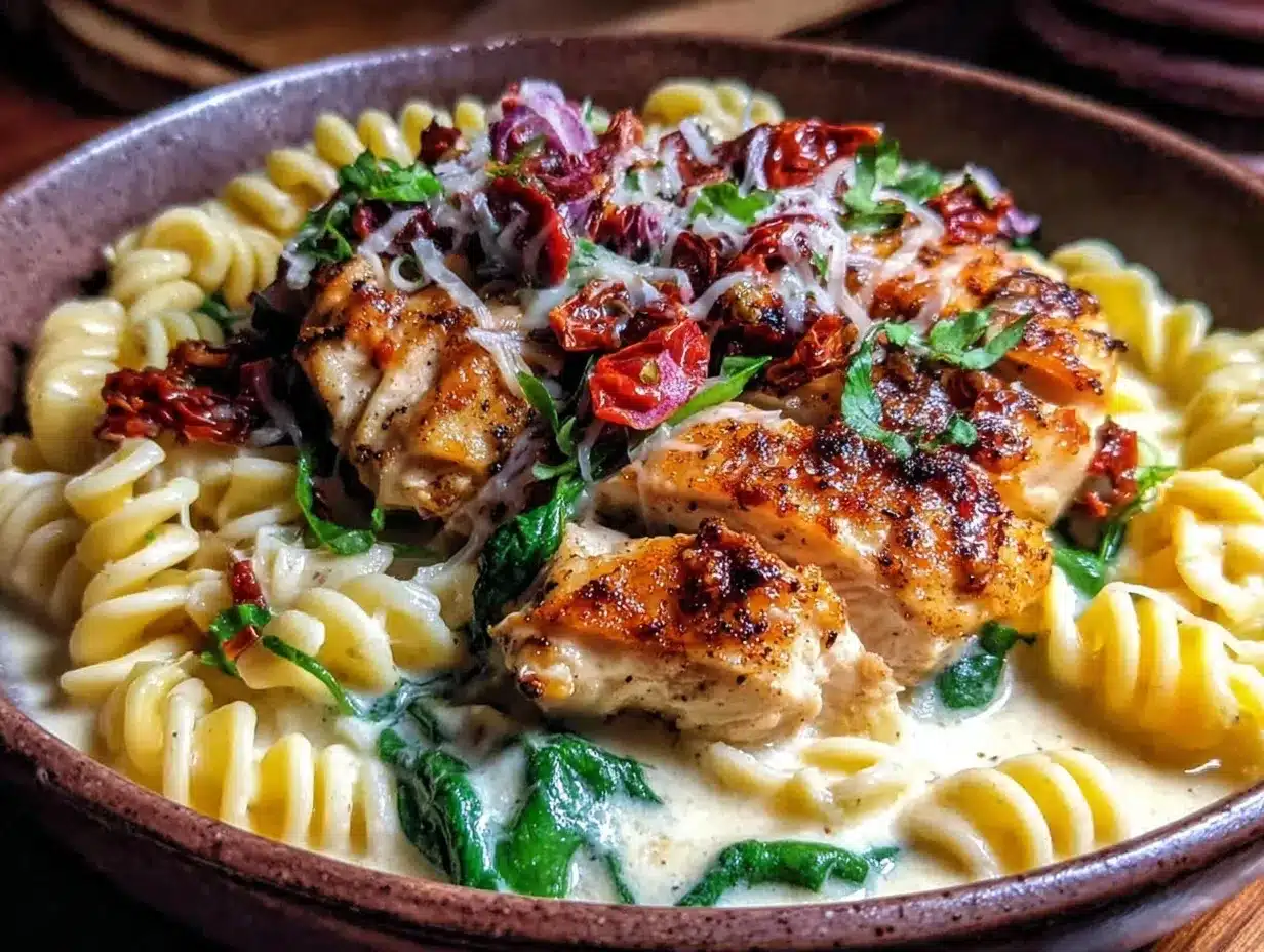creamy crockpot marry me chicken pasta preparation steps