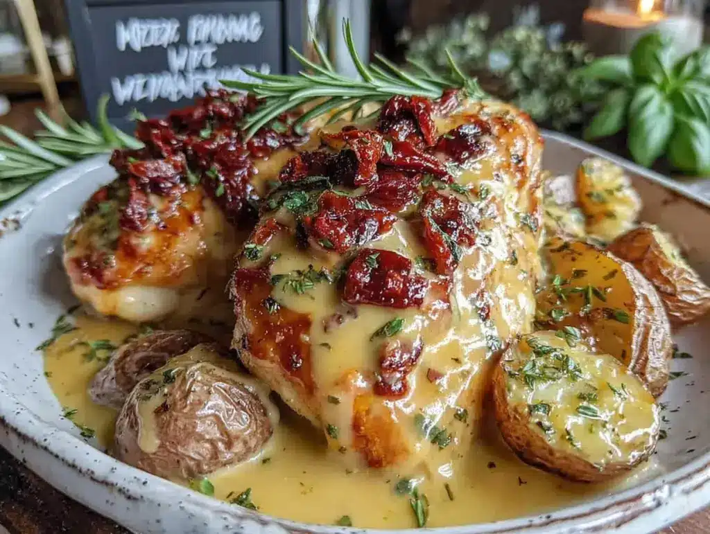 creamy marry me chicken - featured image