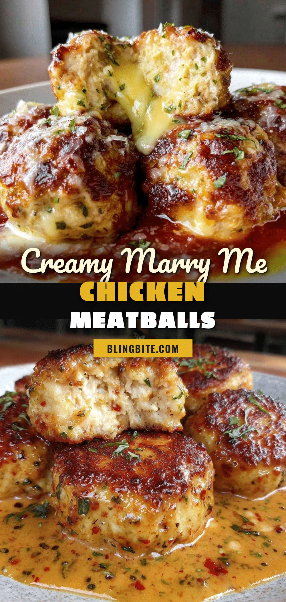 creamy marry me chicken meatballs recipe