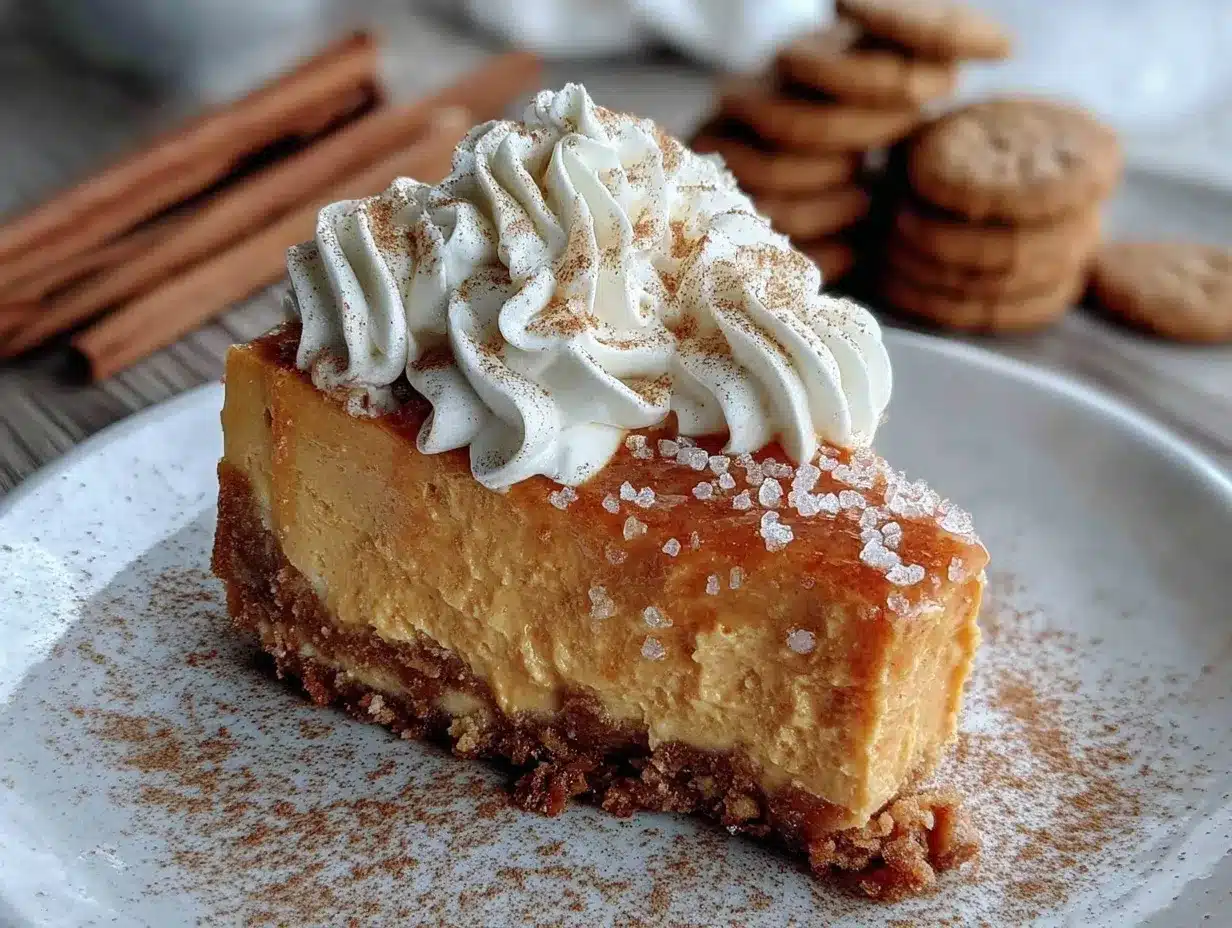 creamy pumpkin pie cheesecake preparation steps
