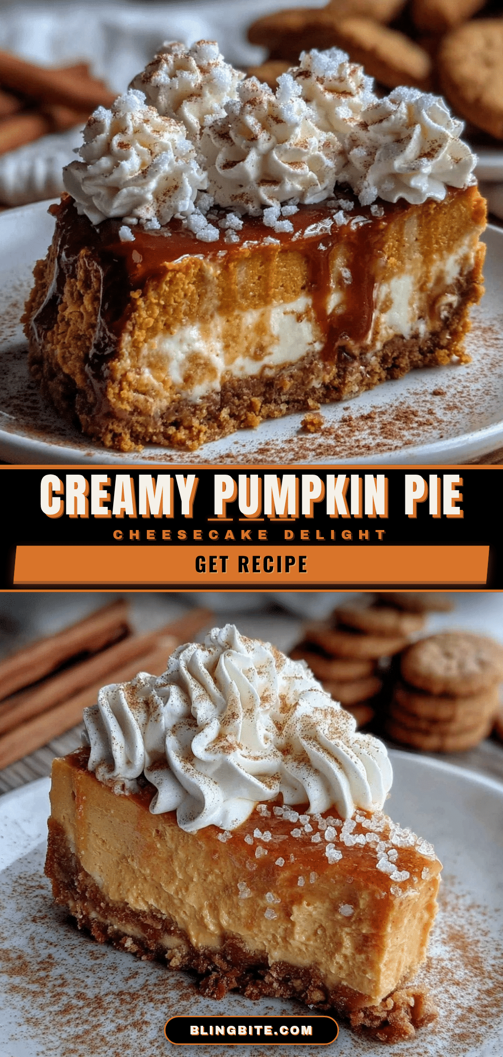 creamy pumpkin pie cheesecake recipe