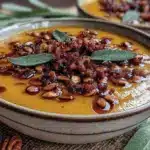 creamy roasted butternut squash soup - featured image