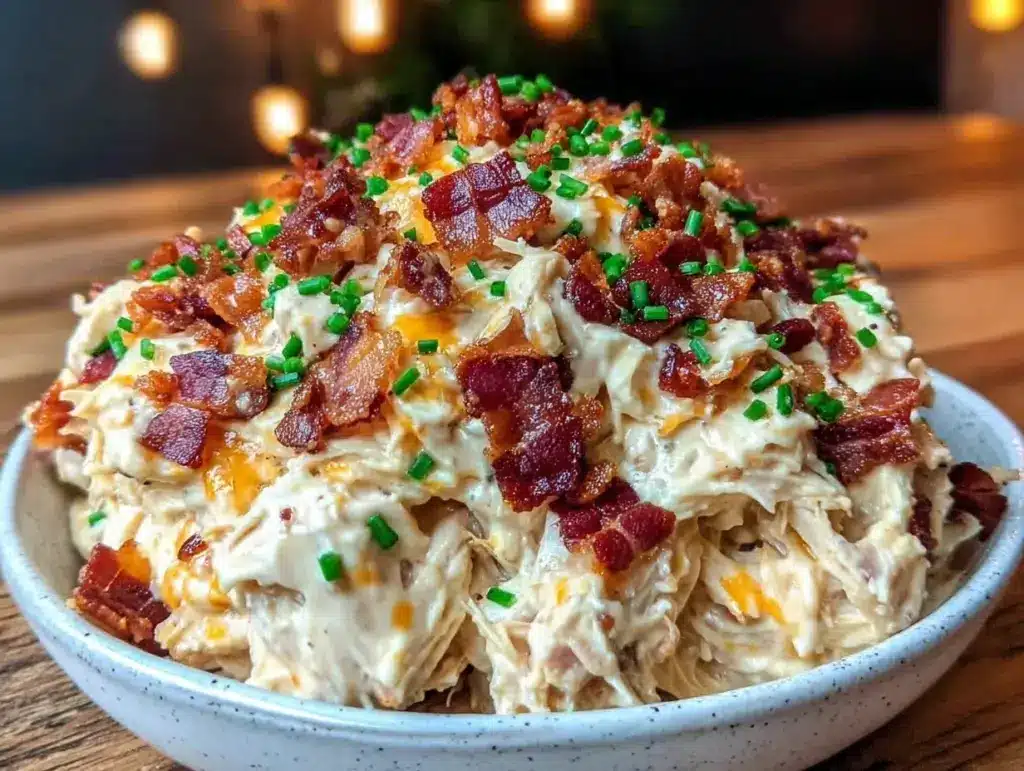 creamy slow cooker crack chicken - featured image