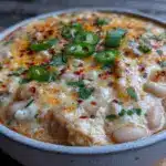 creamy slow cooker white chicken chili - featured image