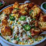 creamy slow cooker white chicken chili - featured image