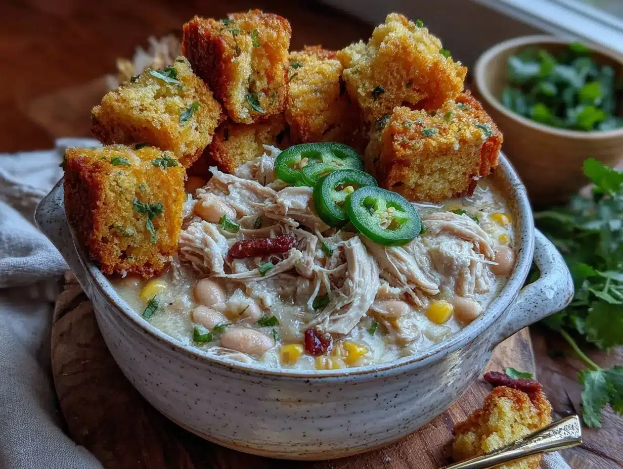 creamy slow cooker white chicken chili preparation steps
