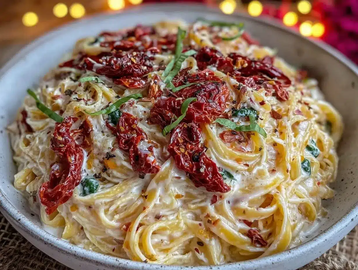 creamy tuscan garlic pasta preparation steps