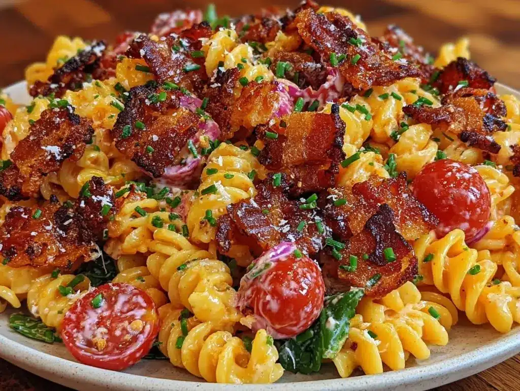 crispy BLT pasta salad - featured image