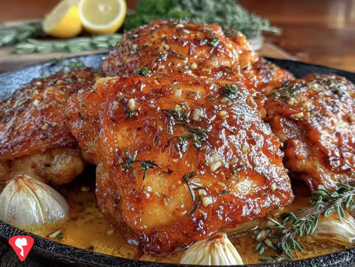 crispy garlic butter chicken thighs preparation steps