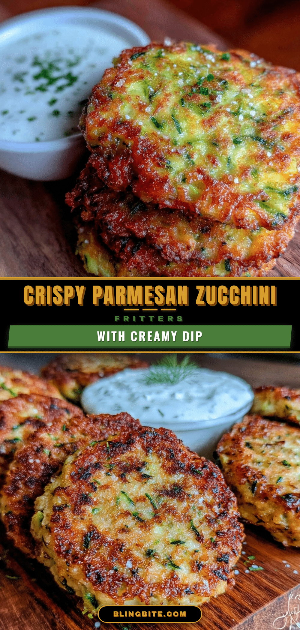 crispy parmesan zucchini fritters recipe