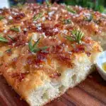 crispy rosemary sea salt sourdough focaccia - featured image