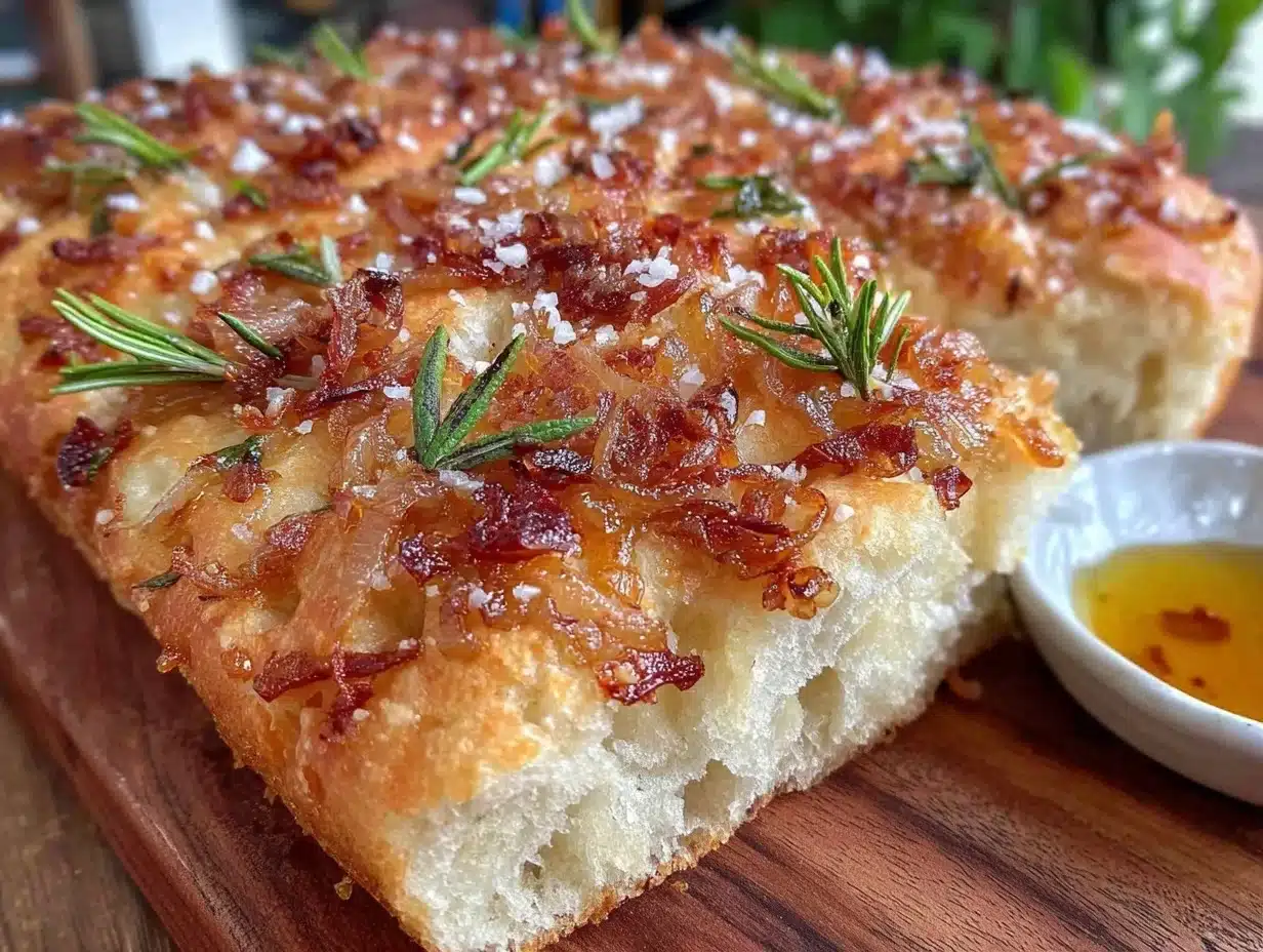 crispy rosemary sea salt sourdough focaccia - featured image