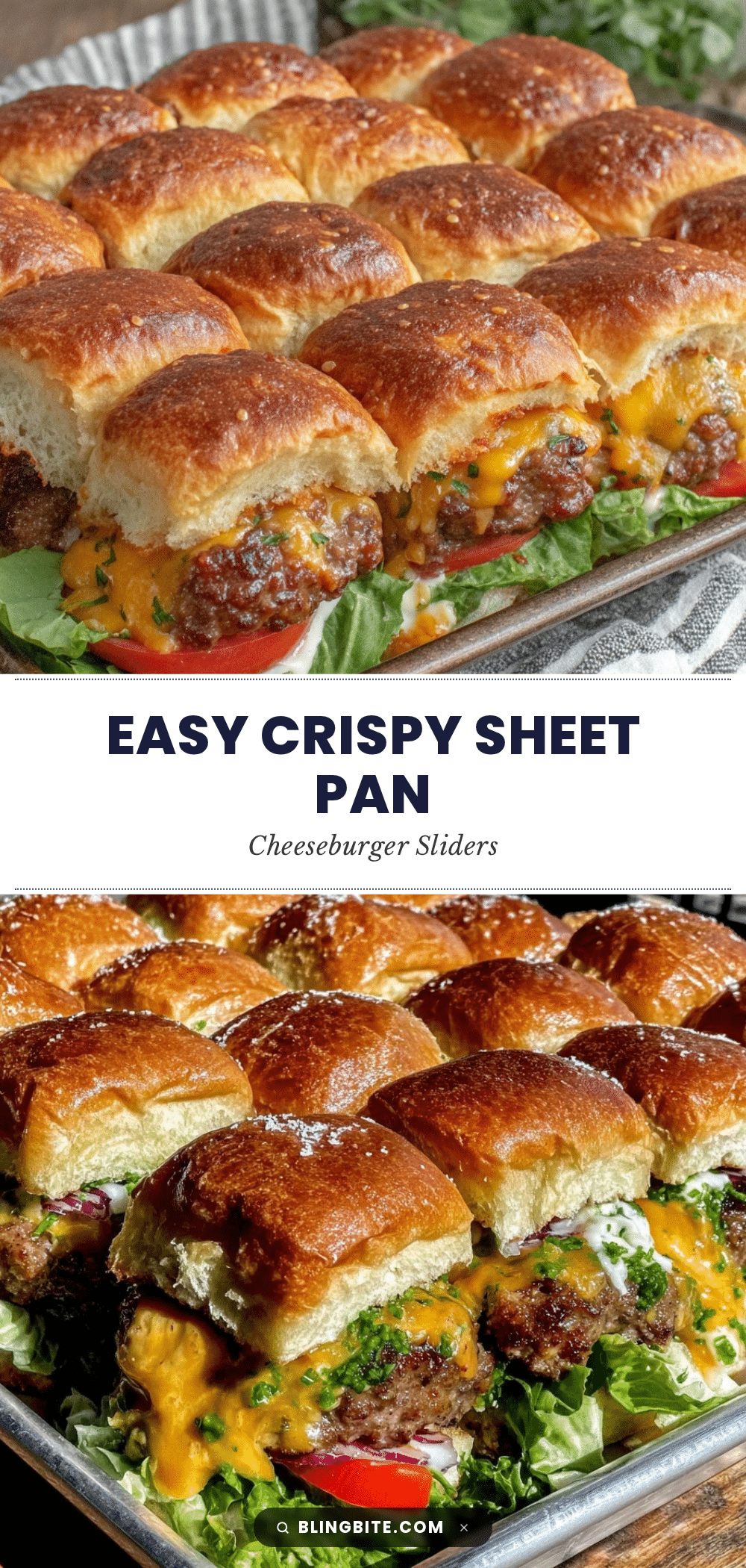 crispy sheet pan cheeseburger sliders recipe