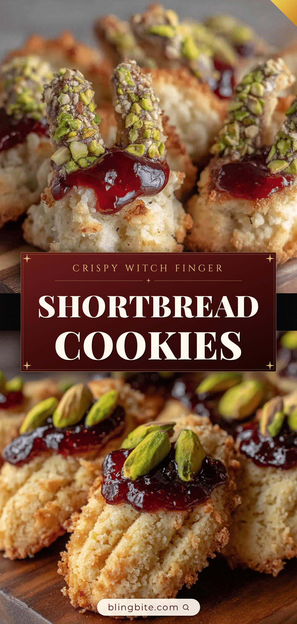crispy witch finger shortbread cookies recipe