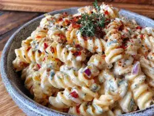dill pickle pasta salad - featured image