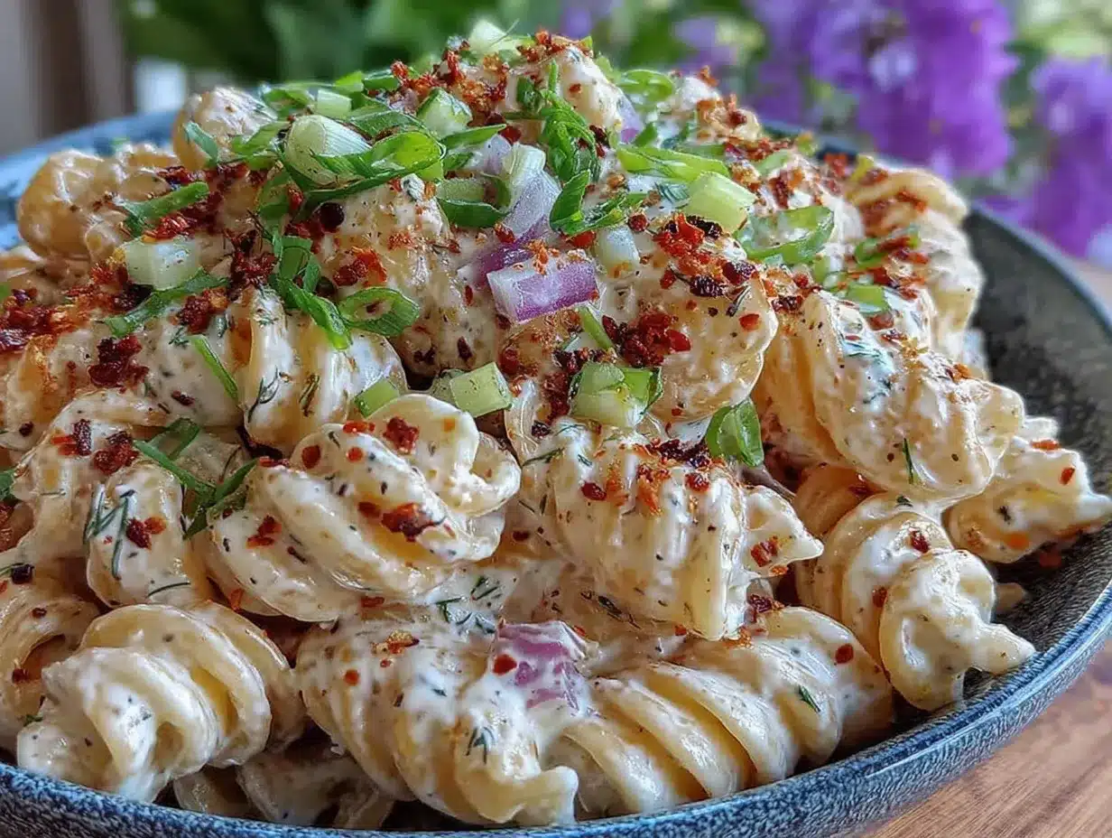 dill pickle pasta salad preparation steps