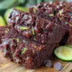 double chocolate chip zucchini bread - featured image