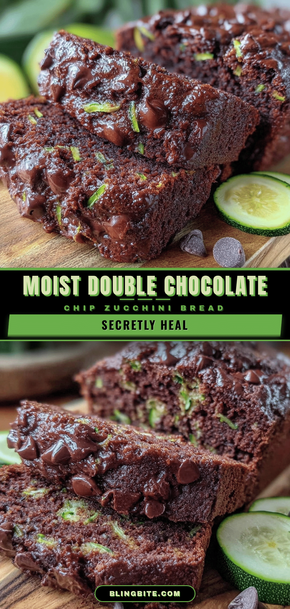 double chocolate chip zucchini bread recipe
