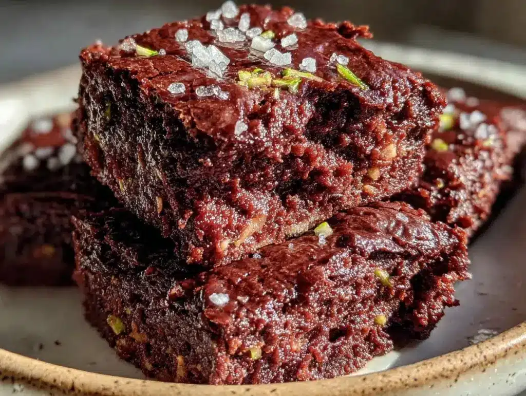 double chocolate zucchini brownies - featured image