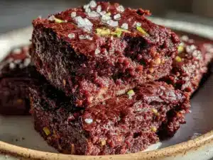 double chocolate zucchini brownies - featured image