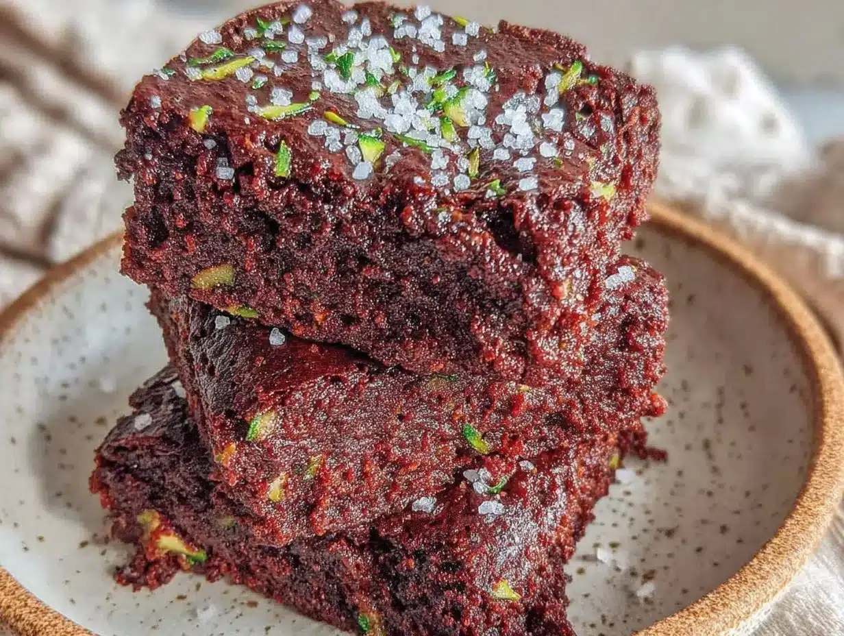 double chocolate zucchini brownies preparation steps