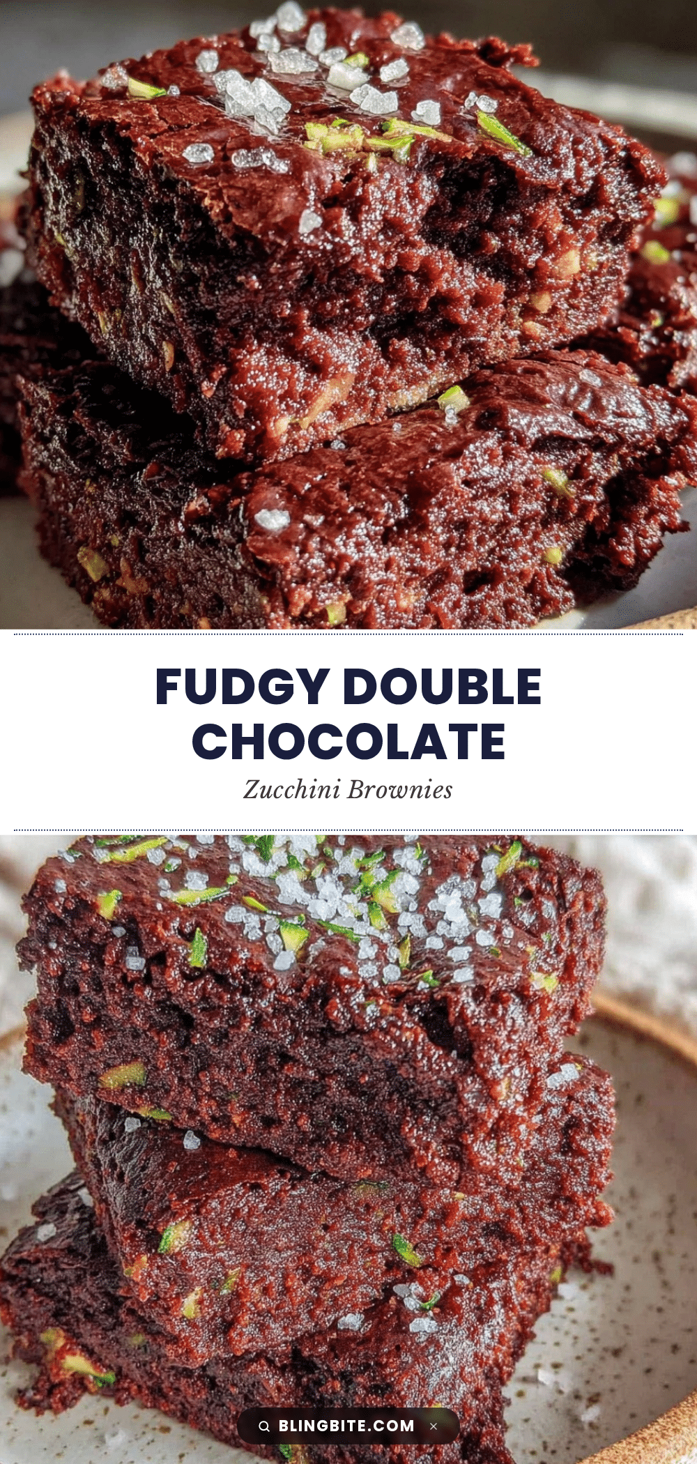 double chocolate zucchini brownies recipe