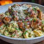 Easy 15-Minute Lazy Chicken Alfredo Tortellini - featured image