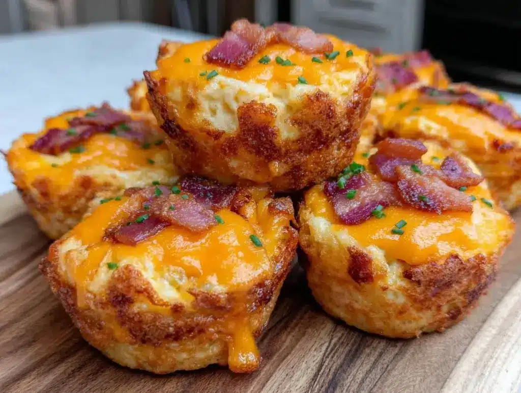 Easy Cheesy Bacon Egg Muffin Cups - featured image