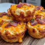 Easy Cheesy Bacon Egg Muffin Cups - featured image