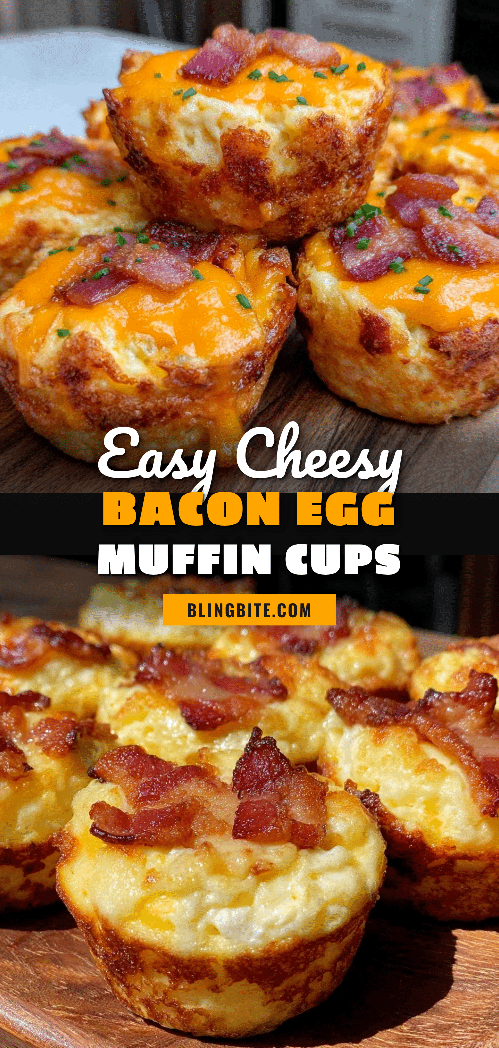 Easy Cheesy Bacon Egg Muffin Cups recipe