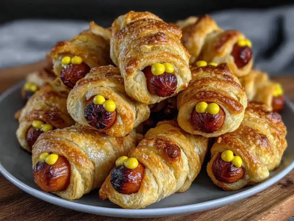 Easy Crispy Mummy Hot Dogs - featured image