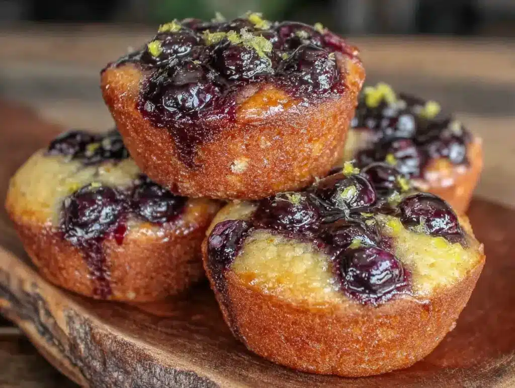 easy mini blueberry muffins - featured image