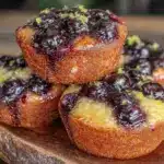 easy mini blueberry muffins - featured image