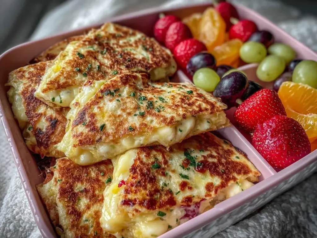 Easy Mini Cheese Quesadilla Bento Box - featured image