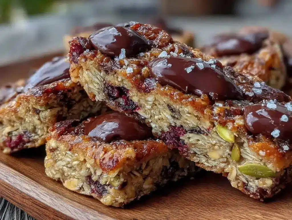 easy no-bake homemade granola bars - featured image