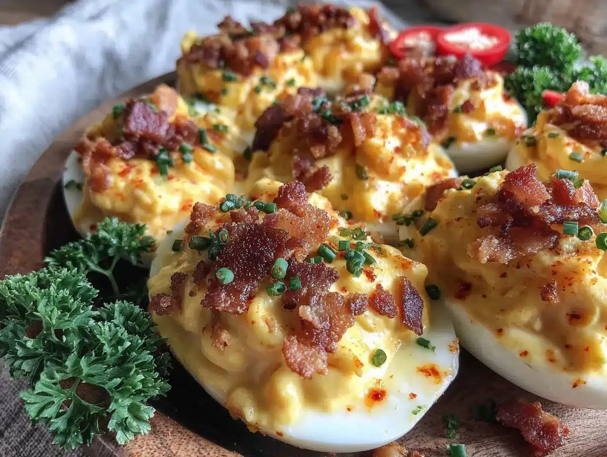 firecracker deviled eggs preparation steps