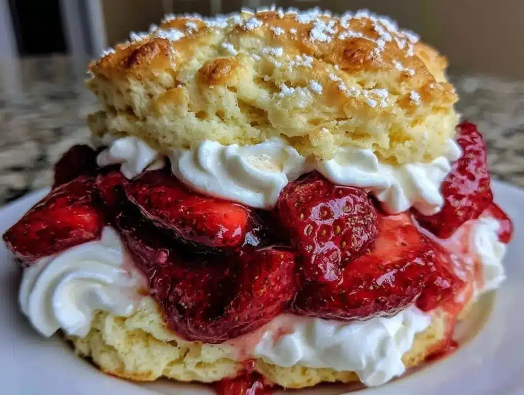 fluffy classic strawberry shortcake - featured image