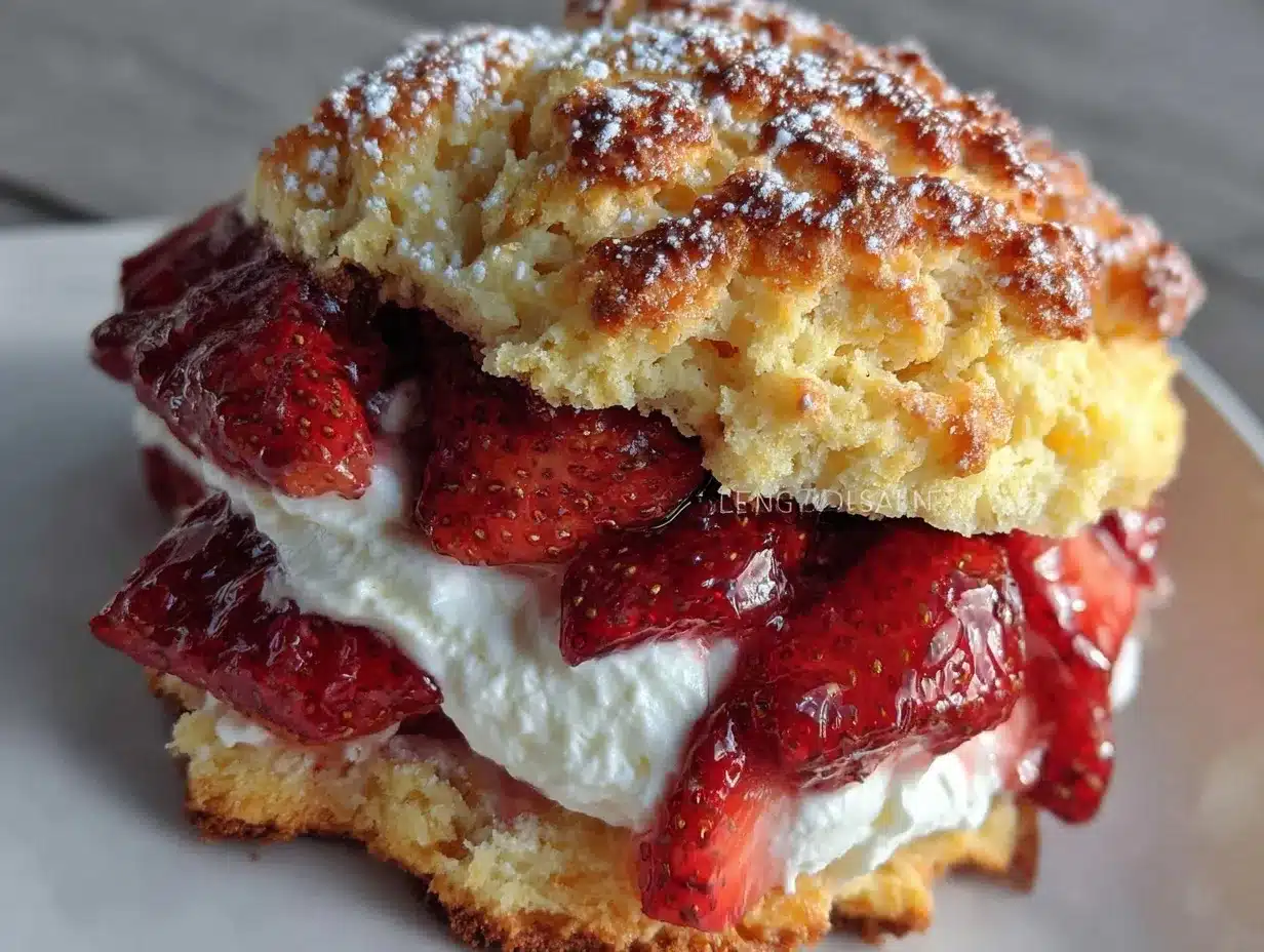 fluffy classic strawberry shortcake preparation steps