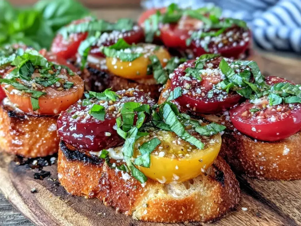 fresh Caprese bruschetta - featured image