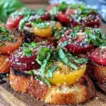fresh Caprese bruschetta - featured image